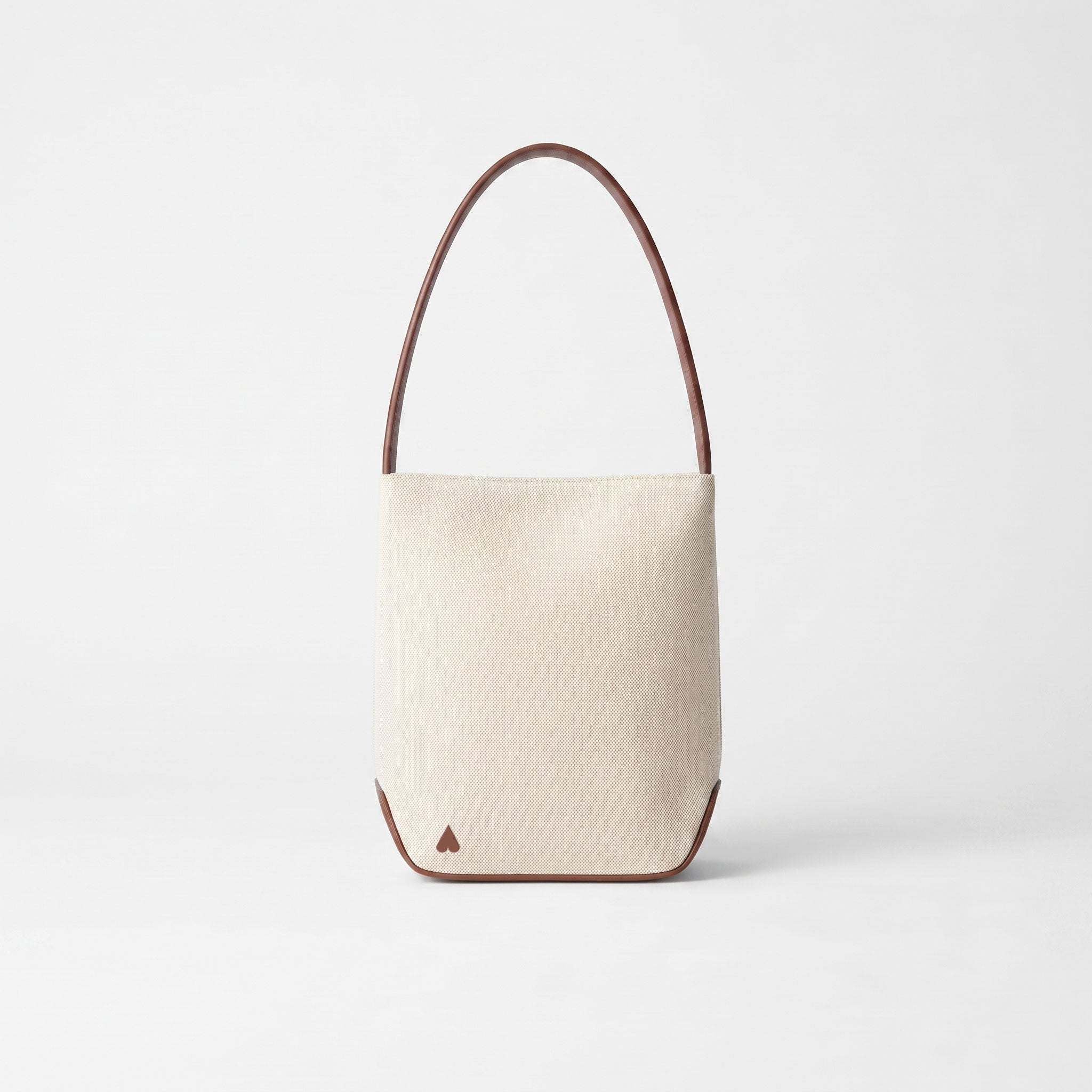 The Edge Medium Canvas and Calfskin Leather Brown