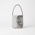 The Edge Medium Canvas and Calfskin Leather Grey