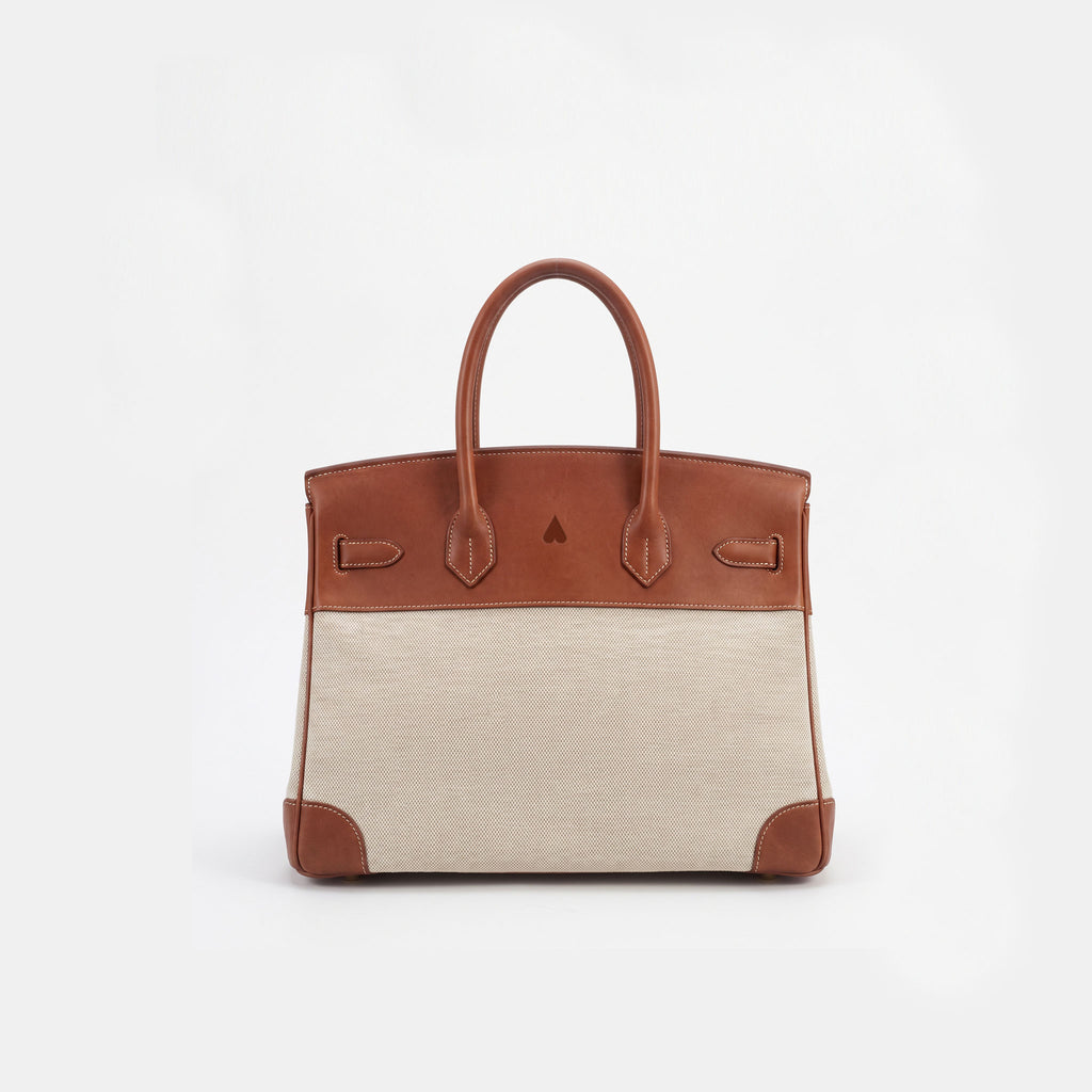 Jane 35 Canvas and Brown Swift Leather
