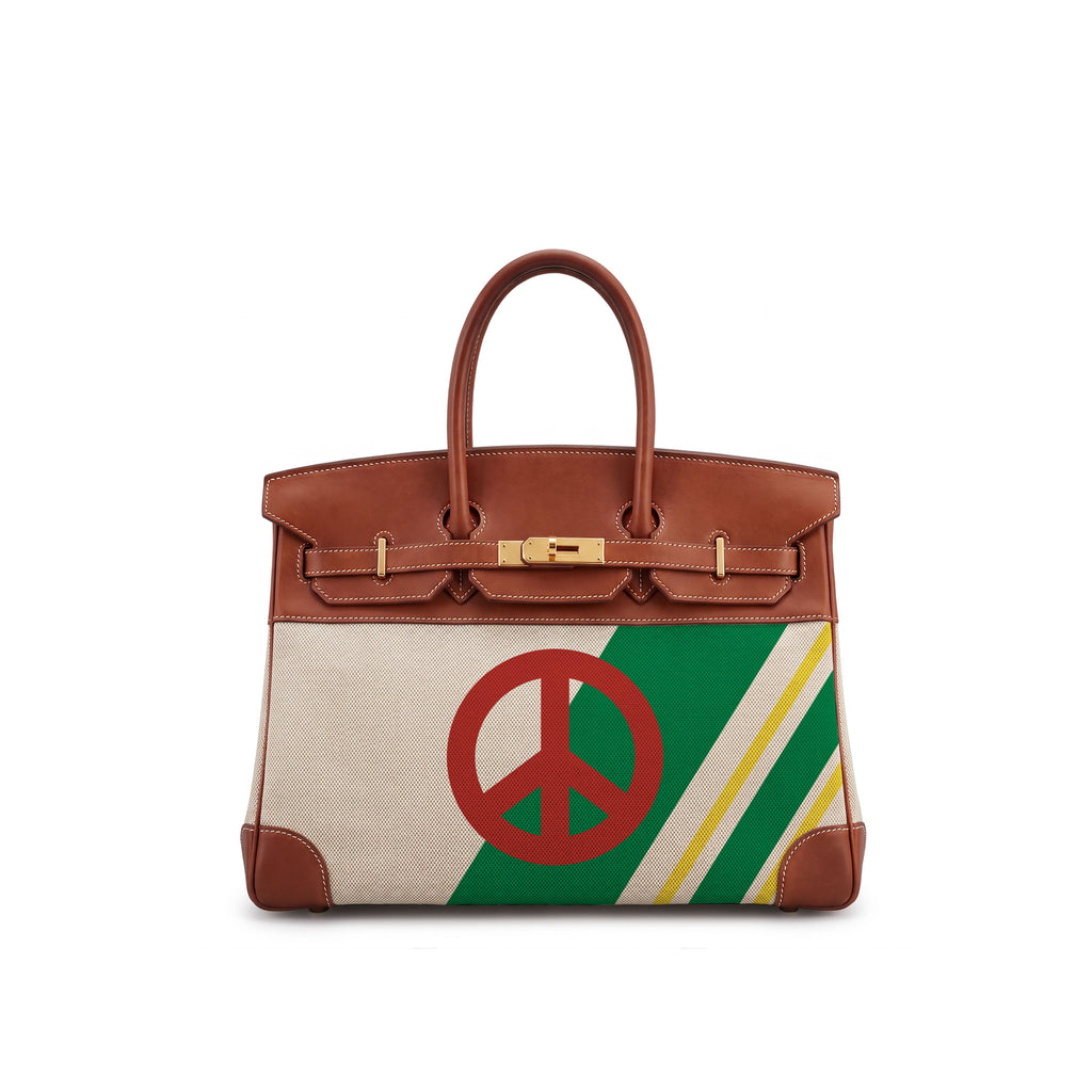 Jane 35 Canvas and Brown Swift Leather