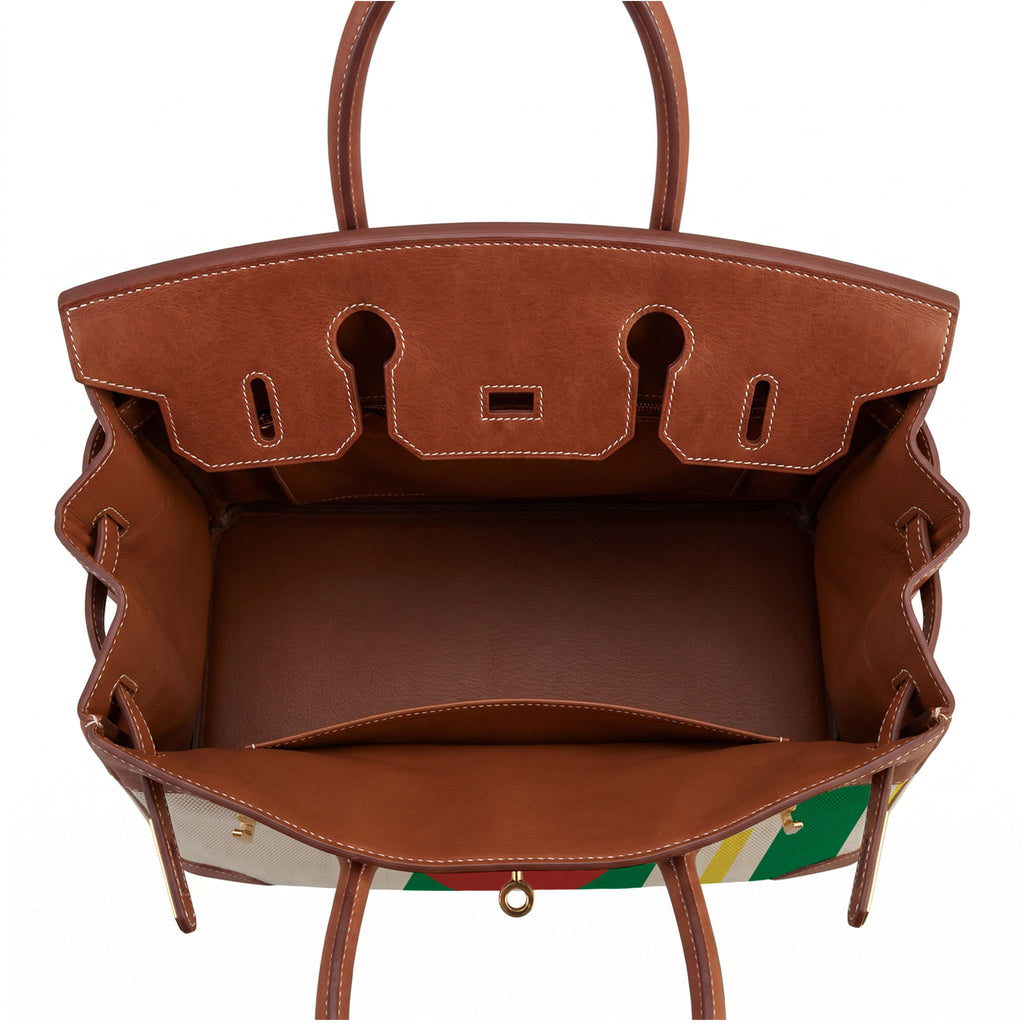 Jane 35 Canvas and Brown Swift Leather