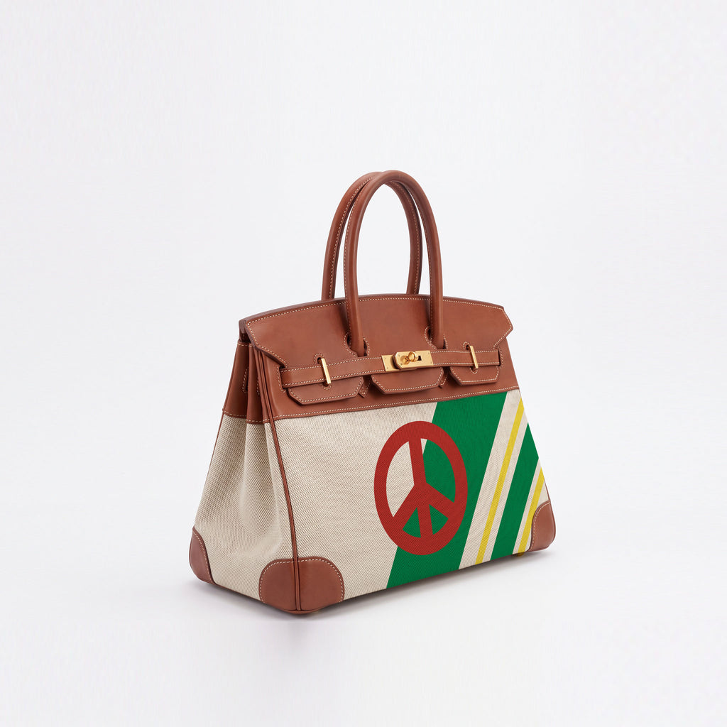 Jane 35 Canvas and Brown Swift Leather