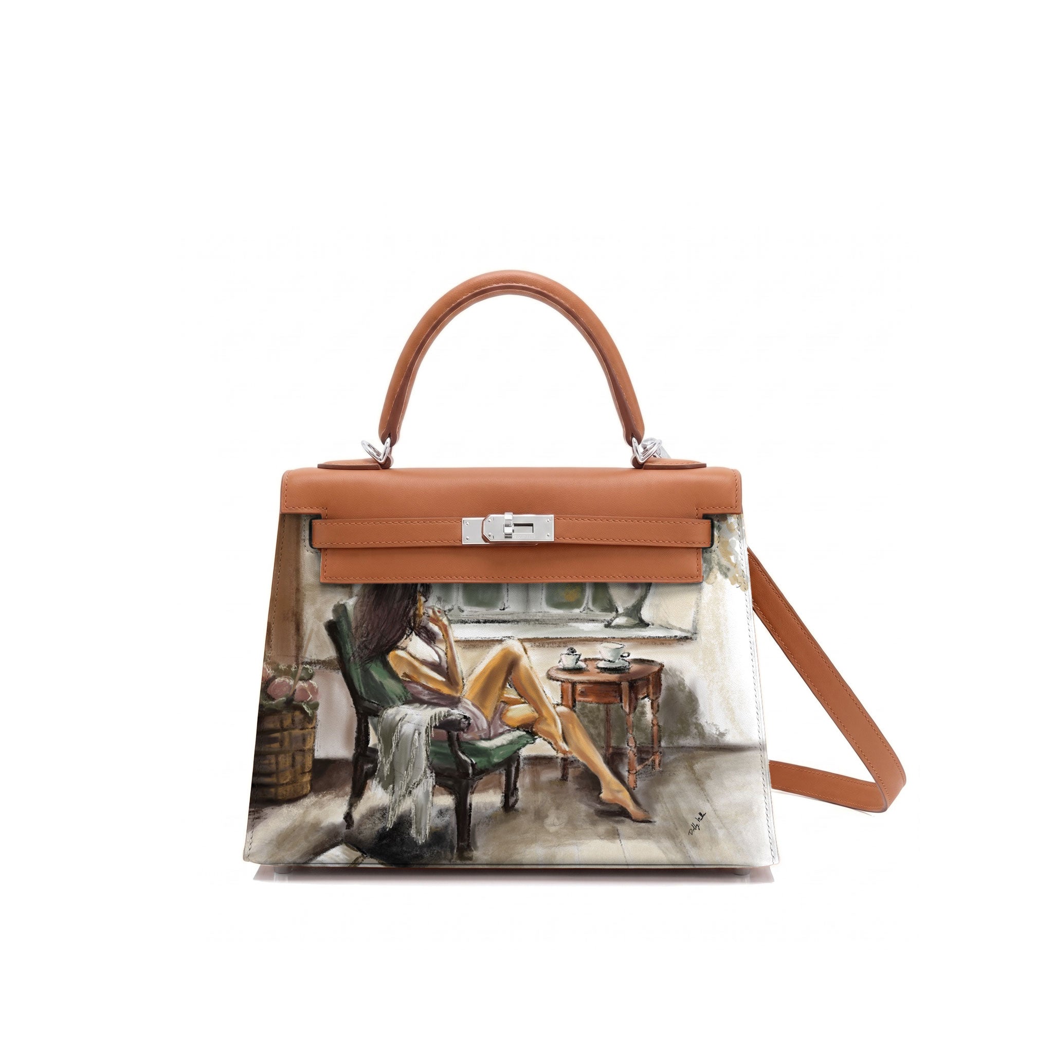 Kali 32 Gold Brown Chèvre goatskin Leather