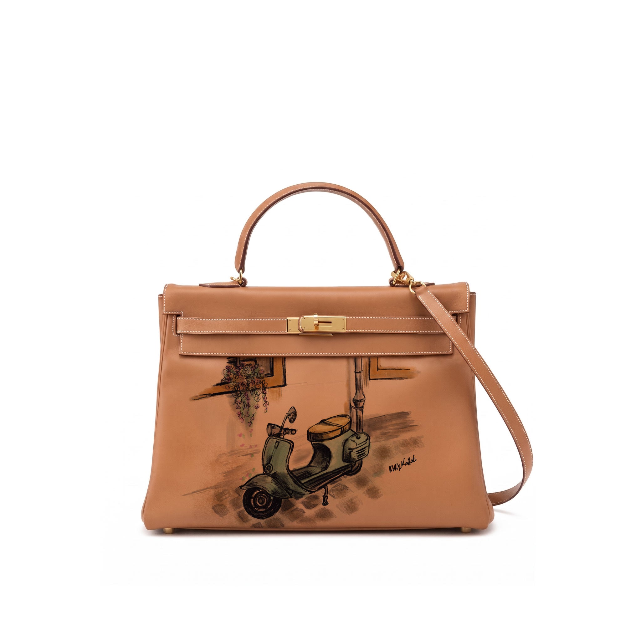 Kali 32 Gold Chèvre goatskin Leather