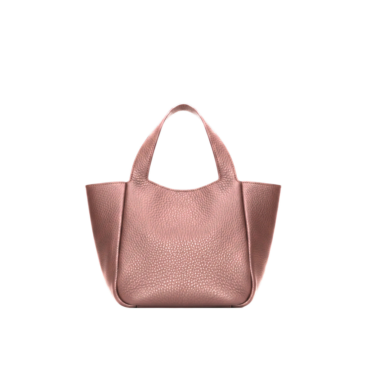 Eve Bronze Deerskin Leather Handbag is crafted from supple deerskin leather with a naturally grainy finish back side