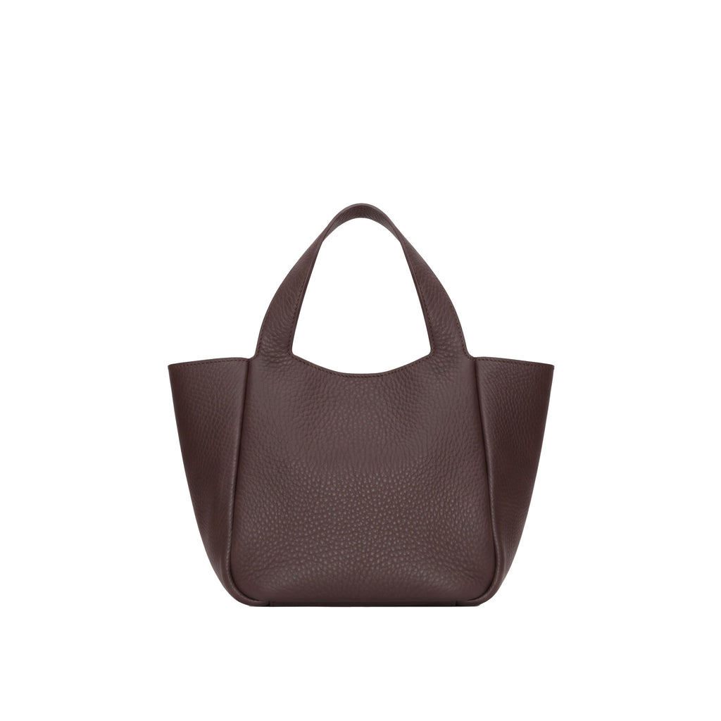 Eve Brown Deerskin Leather Handbag is crafted from supple deerskin leather with a naturally grainy finish back side