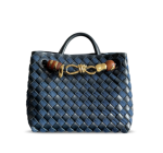 BOTTEGA VENETA ANDIAMO DENIM SHOULDER BAG