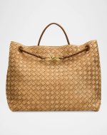 BOTTEGA VENETA ANDIAMO LARGE INTRECCIATO LEATHER & SUEDE TOTE